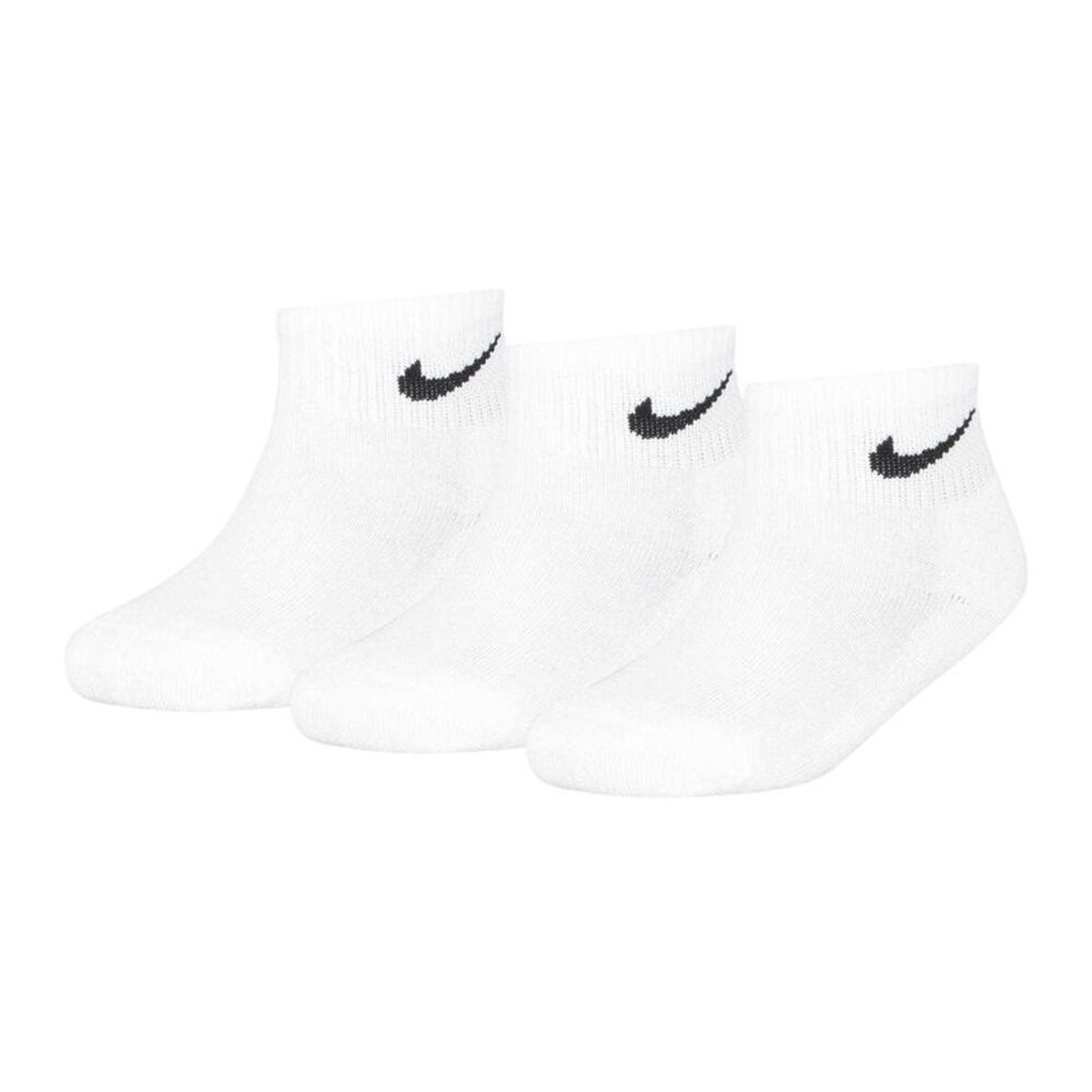 Nike Childrens/Kids Ankle Socks (Pack of 3) / White